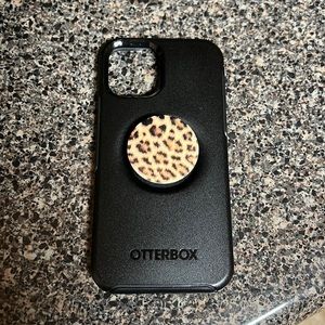 Otter box protective case with pop socket for iPhone 12 and iPhone 12 Pro.